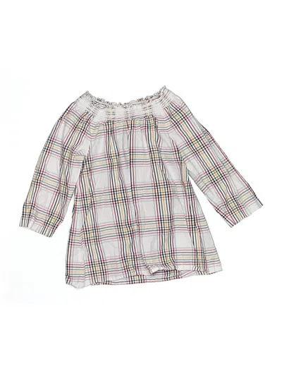 Pre-owned Hanna Andersson Kids' 3/4 Sleeve Blouse In White