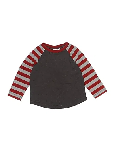 Pre-owned Hanna Andersson Kids' 3/4 Sleeve T-shirt In Gray