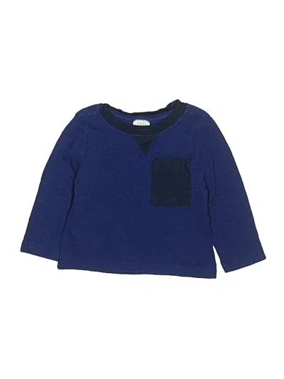Pre-owned Hanna Andersson Kids' 3/4 Sleeve T-shirt In Blue