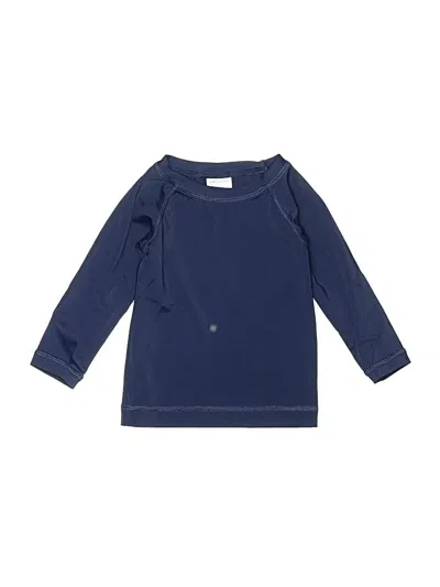 Pre-owned Hanna Andersson Kids' 3/4 Sleeve T-shirt In Blue