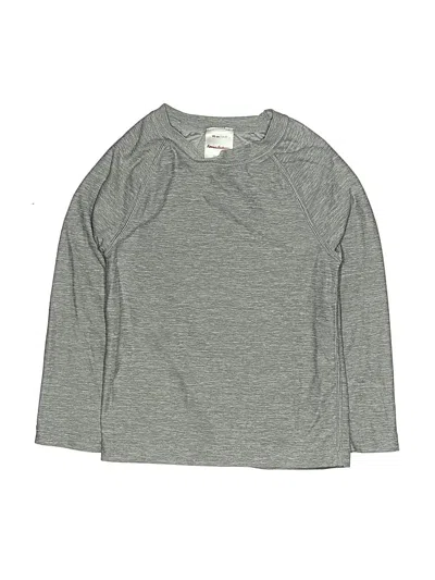 Pre-owned Hanna Andersson Kids' 3/4 Sleeve T-shirt In Gray