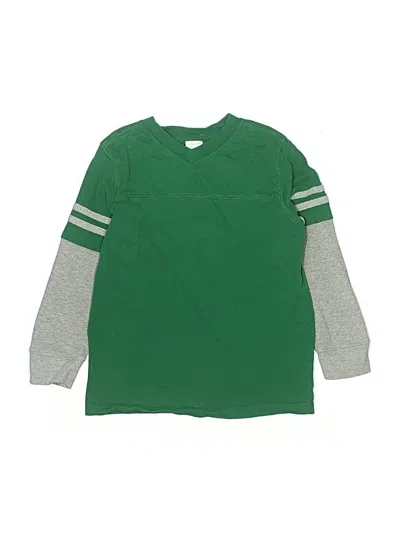 Pre-owned Hanna Andersson Kids' 3/4 Sleeve T-shirt In Green