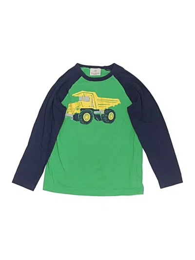 Pre-owned Hanna Andersson Kids' 3/4 Sleeve T-shirt In Green