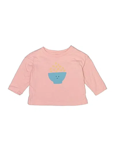 Pre-owned Hanna Andersson Kids' 3/4 Sleeve T-shirt In Pink