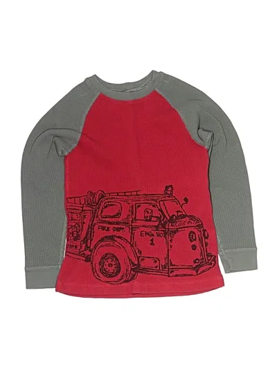 Pre-owned Hanna Andersson Kids' 3/4 Sleeve T-shirt In Red