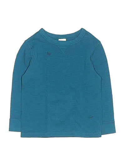 Pre-owned Hanna Andersson Kids' 3/4 Sleeve T-shirt In Teal