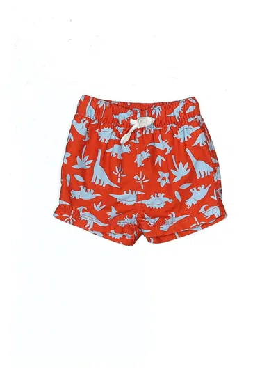 Pre-owned Hanna Andersson Babies' Board Shorts In Red