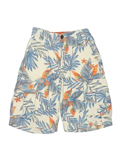 Pre-owned Hanna Andersson Kids' Board Shorts In White