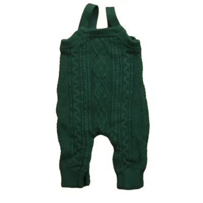 Hanna Andersson Kids' Boys Green Romper