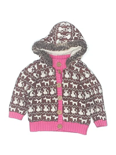 Pre-owned Hanna Andersson Kids' Cardigan Sweater In Pink