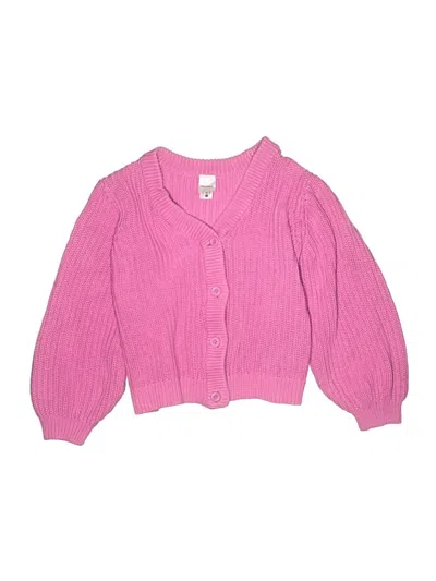 Pre-owned Hanna Andersson Kids' Cardigan Sweater In Pink