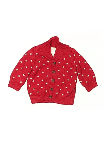 Pre-owned Hanna Andersson Babies' Cardigan Sweater In Red