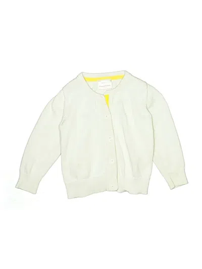 Pre-owned Hanna Andersson Kids' Cardigan Sweater In White