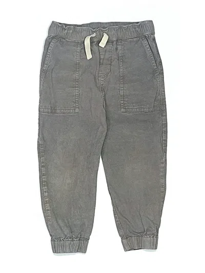 Pre-owned Hanna Andersson Kids' Cargo Pants In Gray