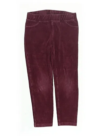 Pre-owned Hanna Andersson Kids' Casual Pants In Burgundy