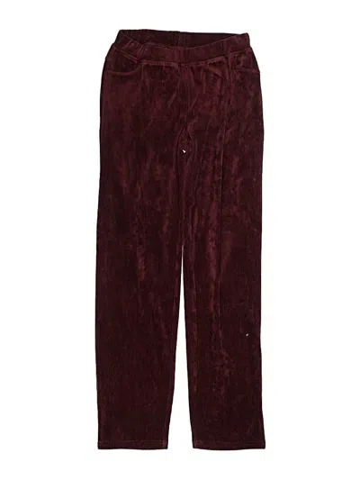 Pre-owned Hanna Andersson Kids' Casual Pants In Burgundy