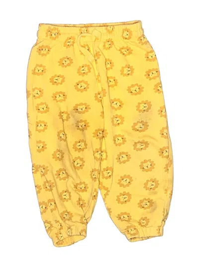 Pre-owned Hanna Andersson Kids' Casual Pants In Yellow