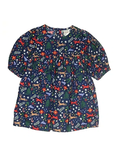 Pre-owned Hanna Andersson Kids' Dress In Blue