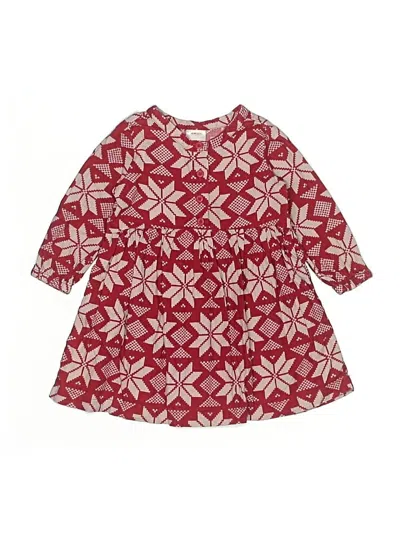 Pre-owned Hanna Andersson Kids' Dress In Burgundy