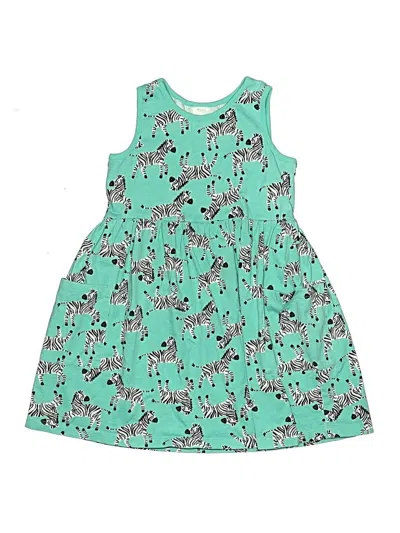 Pre-owned Hanna Andersson Kids' Dress In Teal