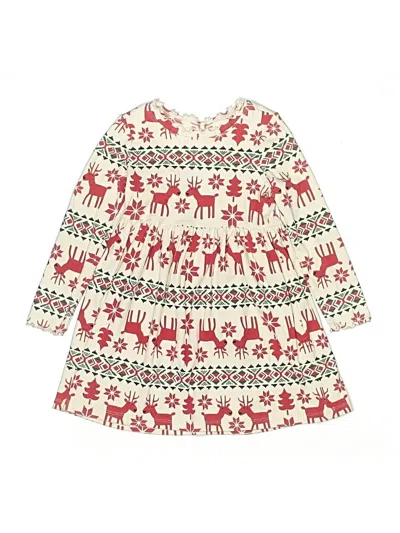 Pre-owned Hanna Andersson Kids' Dress In White