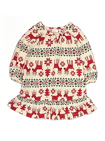 Pre-owned Hanna Andersson Kids' Dress In White