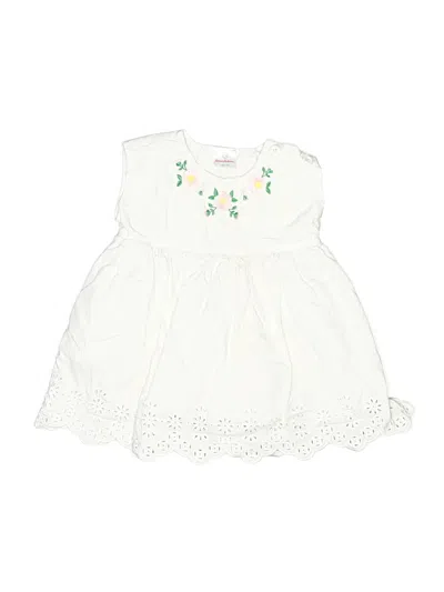 Pre-owned Hanna Andersson Kids' Dress In White
