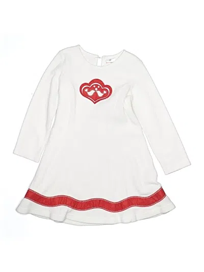 Pre-owned Hanna Andersson Kids' Dress In White