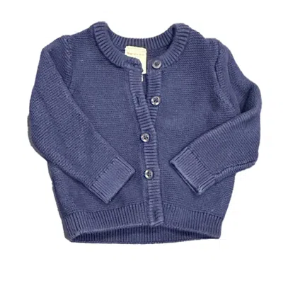 Hanna Andersson Kids' Girls Navy Cardigan In Blue