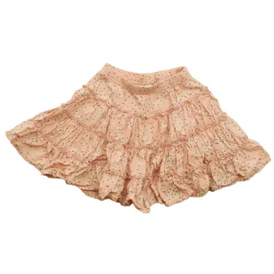 Hanna Andersson Kids' Girls Pink Navy Skirt In Neutral