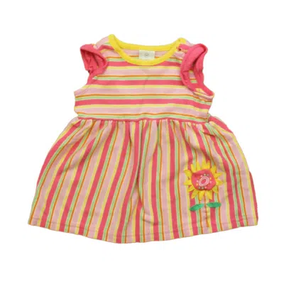 Hanna Andersson Kids' Girls Pink Stripe Dress In Multi