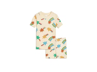 Hanna Andersson Hannajamsa C/ Print Short John Pajamas Set (toddler/little Kid/big Kid) Boy's Pajama Sets Shooting S In Neutral