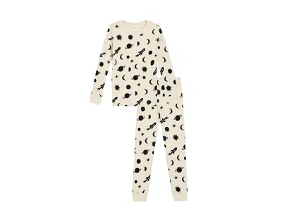 Hanna Andersson Hannajamstm Print Long John Pajamas Set (toddler/little Kid/big Kid) Boy's Pajama Sets Universe On E In Neutral