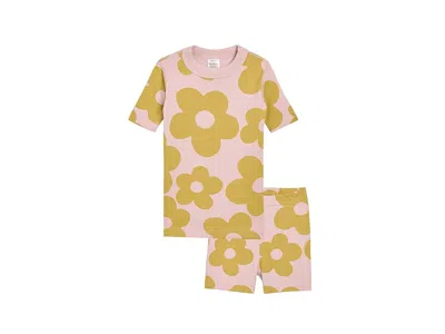 Hanna Andersson Hannajamstm Print Short John Pajamas Set (toddler/little Kid/big Kid) Girl's Pajama Sets Gigantic Da In Brown