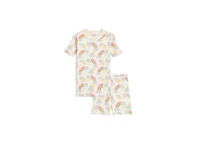 Hanna Andersson Hannajamstm Print Short John Pajamas Set (toddler/little Kid/big Kid) Girl's Pajama Sets Rainbows: 5 In Multi