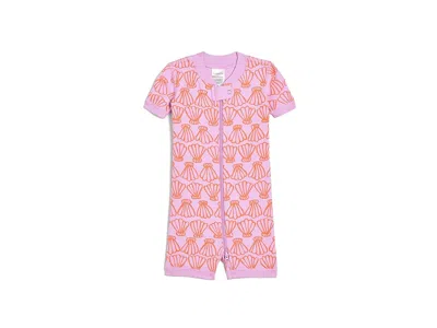 Hanna Andersson Hannajamstm Print Shortie Sleeper (infant/toddler) Kid's Pajama Sets Sunset Reef Simple Seashells On In Pink