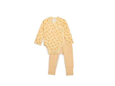 Hanna Andersson Babies' Hannasofttm Wiggle Set (infant) Boy's Clothing Pepper The Duck On Limoncello: 12-18 Months One Size In Yellow