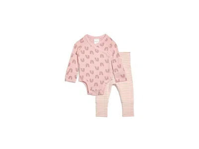 Hanna Andersson Kids' Hannasofttm Wiggle Set (infant) Girl's Clothing Blush Pink Rainbow: 12-18 Months One Size
