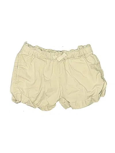 Pre-owned Hanna Andersson Kids' Khaki Shorts In Ivory