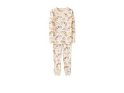 Hanna Andersson Long John Pajama Set (infant/toddler/little Kid/big Kid) Kid's Pajama Sets Rainbows : 6-7 Big Kids,  In Neutral