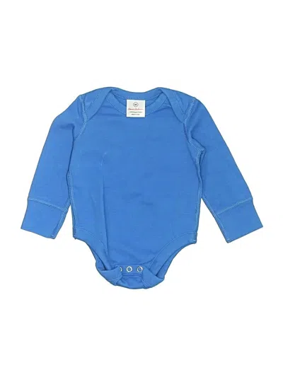 Pre-owned Hanna Andersson Kids' Long Sleeve Onesie In Blue