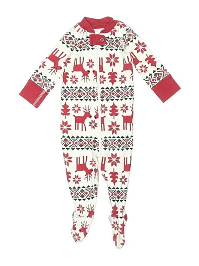 Pre-owned Hanna Andersson Babies' Long Sleeve Onesie In Red