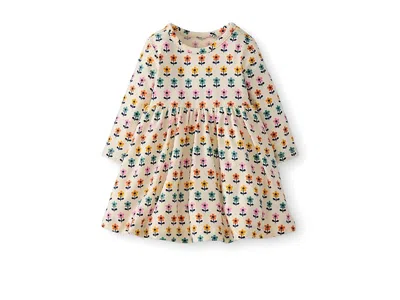 Hanna Andersson Kids' Long Sleeve Playtime Dress In Hannasofttm (infant/toddler) Girl's Dress Mini Tulips : 12 Mos, Lyocel In Multi