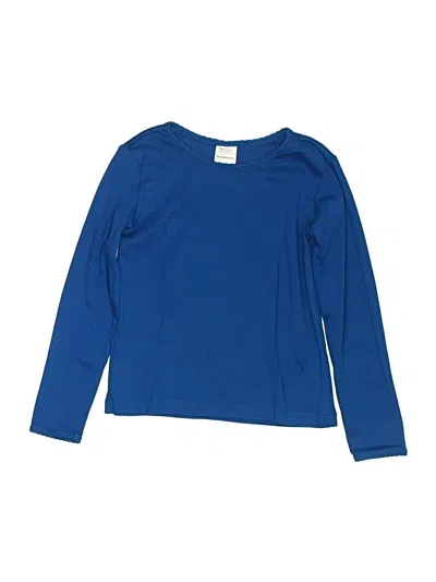Pre-owned Hanna Andersson Kids' Long Sleeve T-shirt In Blue