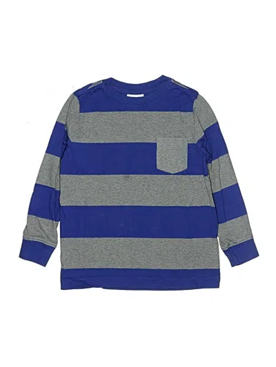 Pre-owned Hanna Andersson Kids' Long Sleeve Top Blue Tops