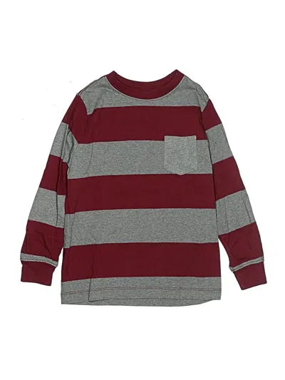 Pre-owned Hanna Andersson Kids' Long Sleeve Top Burgundy Tops