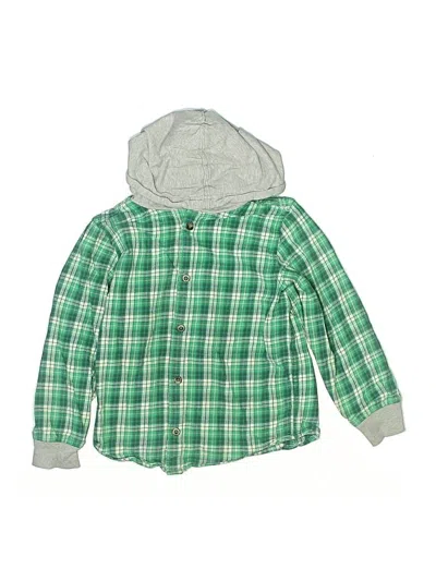 Pre-owned Hanna Andersson Kids' Long Sleeve Top Green Tops