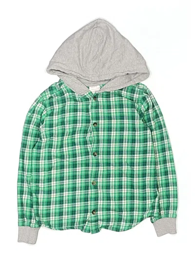 Pre-owned Hanna Andersson Kids' Long Sleeve Top Green Tops