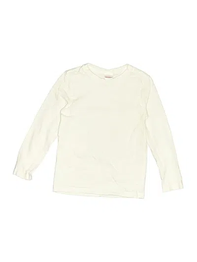 Pre-owned Hanna Andersson Kids' Long Sleeve Top Ivory Tops In White