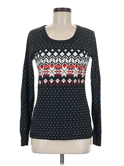 Pre-owned Hanna Andersson Long Sleeve T-shirt In Black